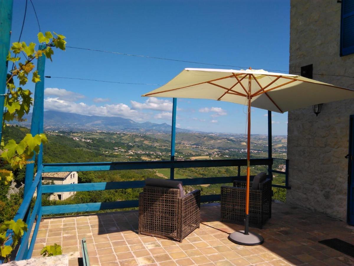 La Casa Dalle Finestre Blu Abbateggio ภายนอก รูปภาพ